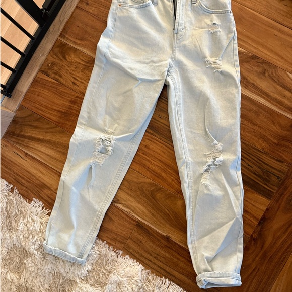 Light Blue Distressed Jeans - Picture 3 of 3